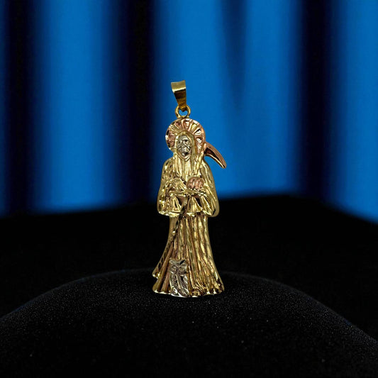 DIJE SANTA MUERTE EN ORO MEXICANO 10 K