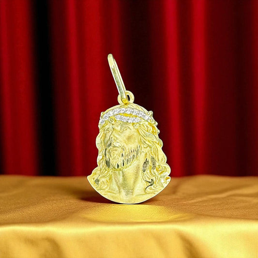 DIJE ROSTRO DE JESUS EN ORO MEXICANO 10 K