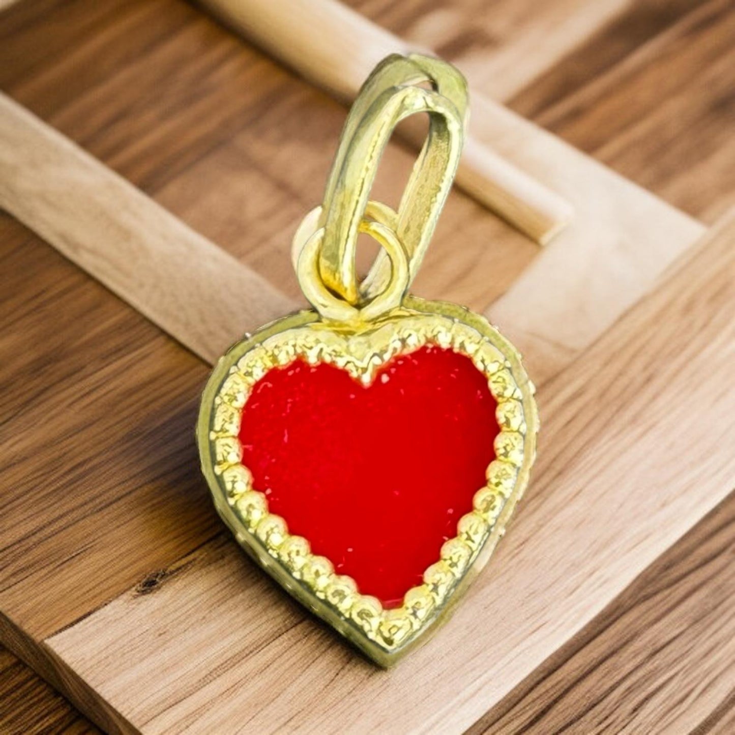 DIJE DE CORAZON EN ORO MEXICANO 10 K