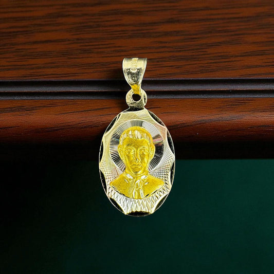 MEDALLA MAL VERDE EN ORO MEXICANO 10 K