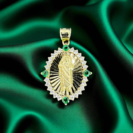 DIJE SAN JUDAS EN ORO MEXICANO 10 K