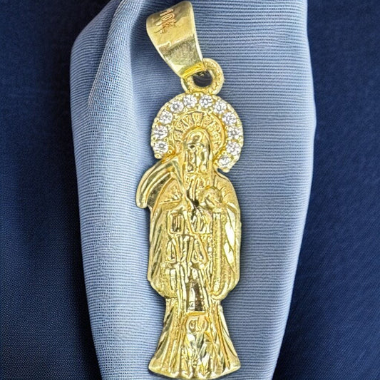 DIJE SANTA MUERTE EN ORO MEXICANO 10 K