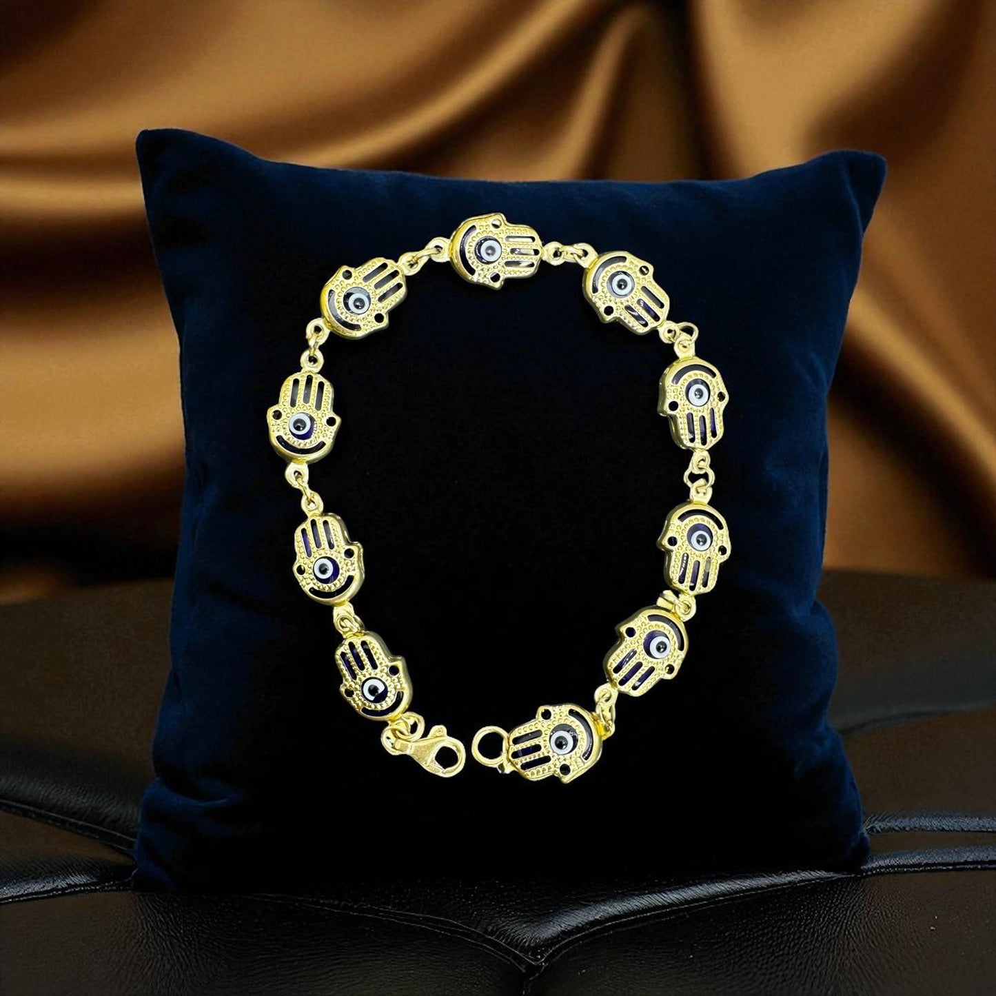 PULSO MANO DE FATIMA EN ORO MEXICANO 10 K