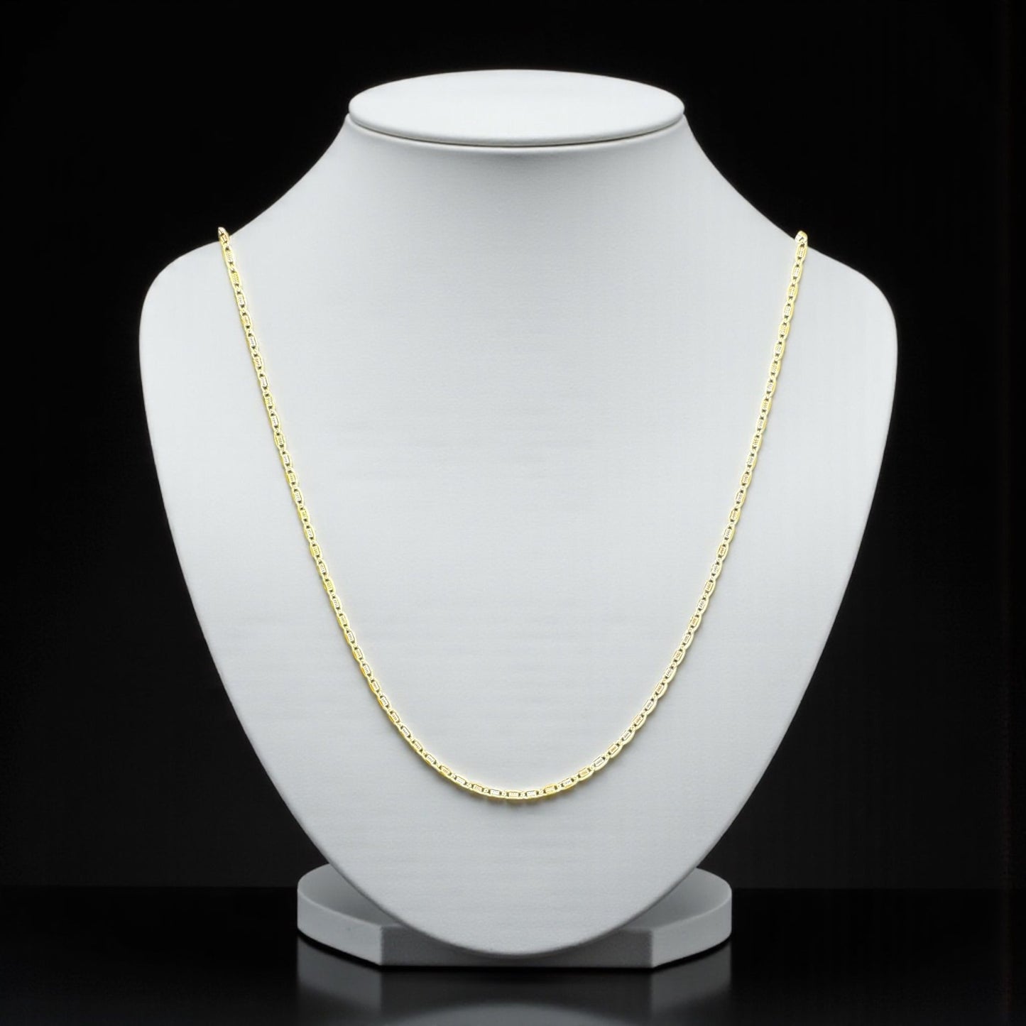 CADENA MINI ESPEJO EN ORO MEXICANO 10 K