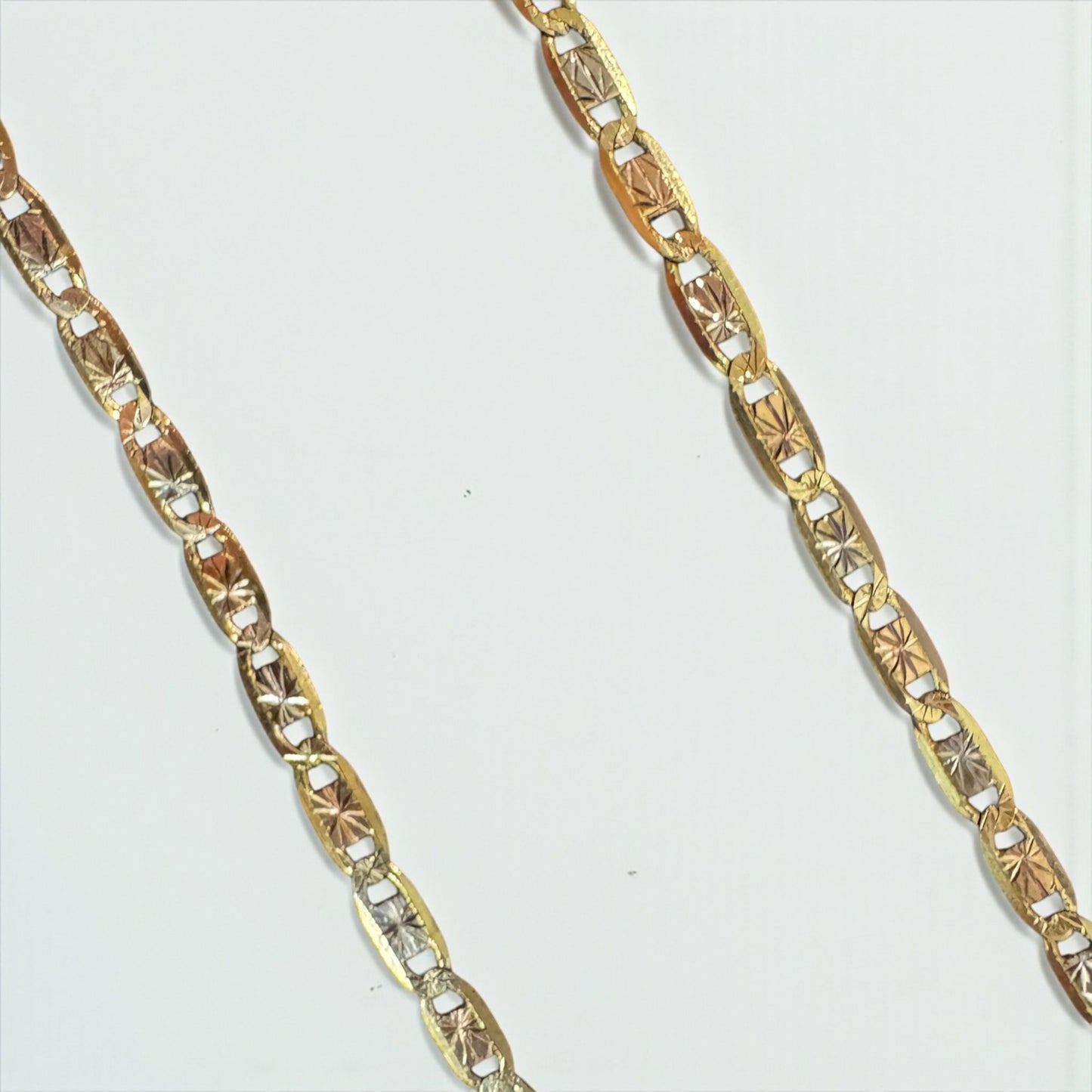 CADENA VALENTINO MEDIANA EN ORO MEXICANO 10 K