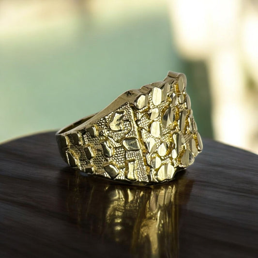 ANILLO NUGGET EN ORO 14 K