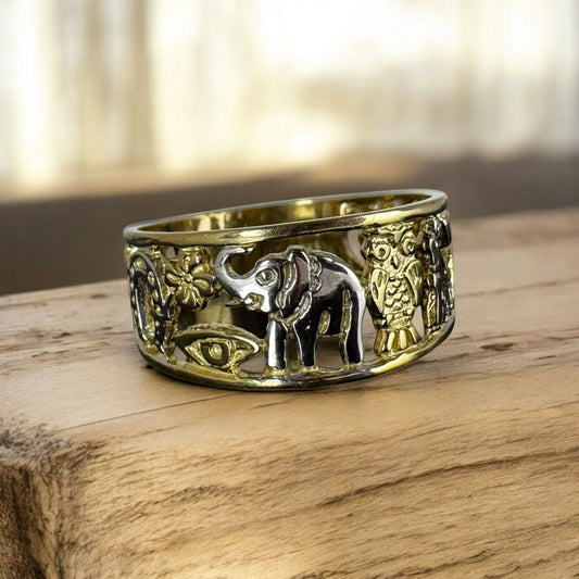 ANILLO DE LA SUERTE EN ORO 10 K