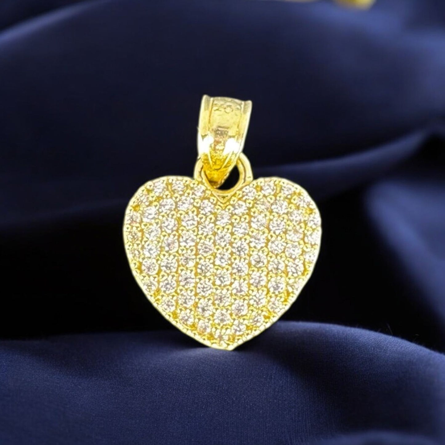 DIJE CORAZON EN ORO 10 K