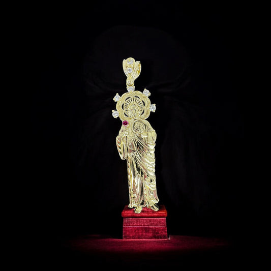 DIJE SAN JUDAS LISO EN ORO 10 K