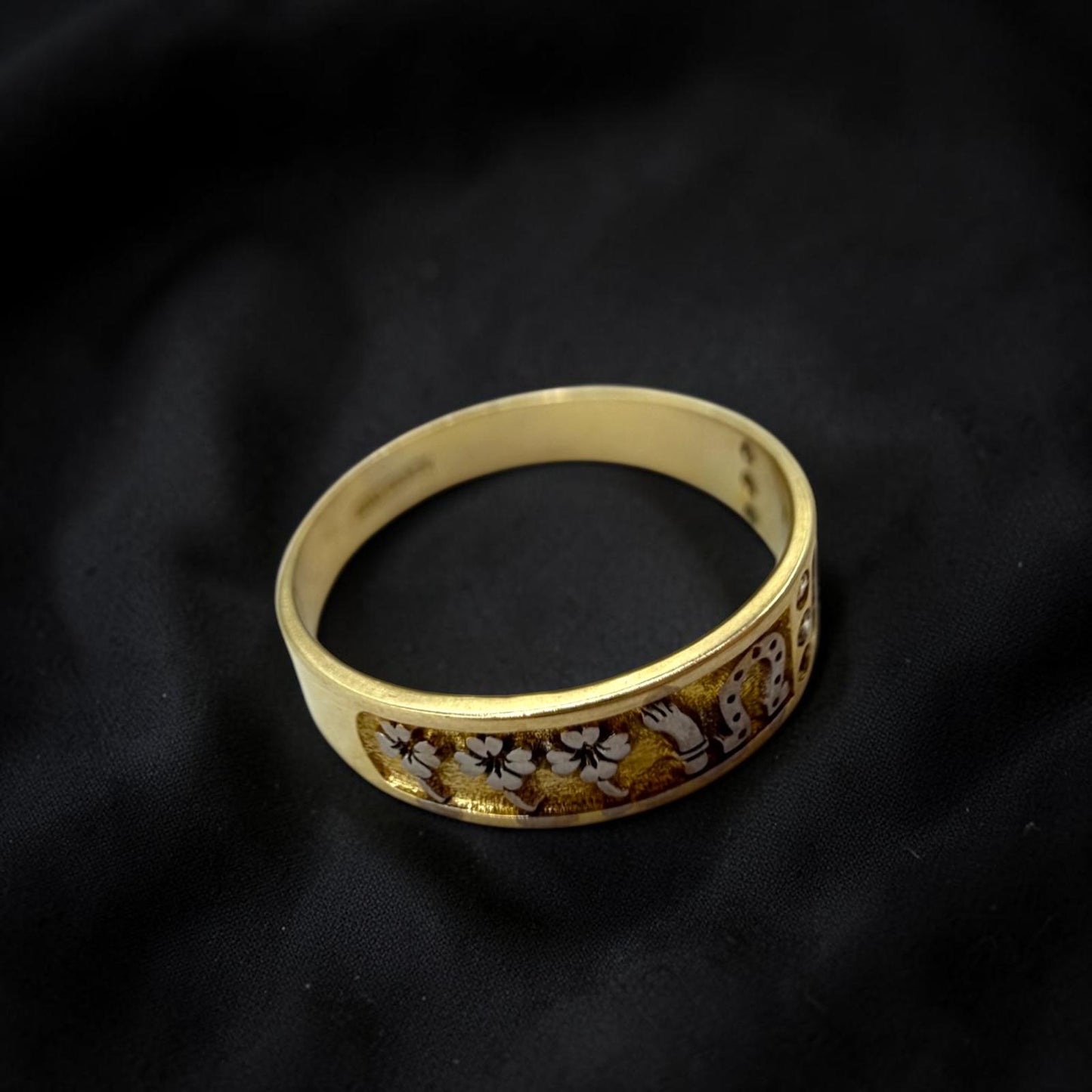 ANILLO DE LA BUENA SUERTE EN ORO MEXICANO 10 K