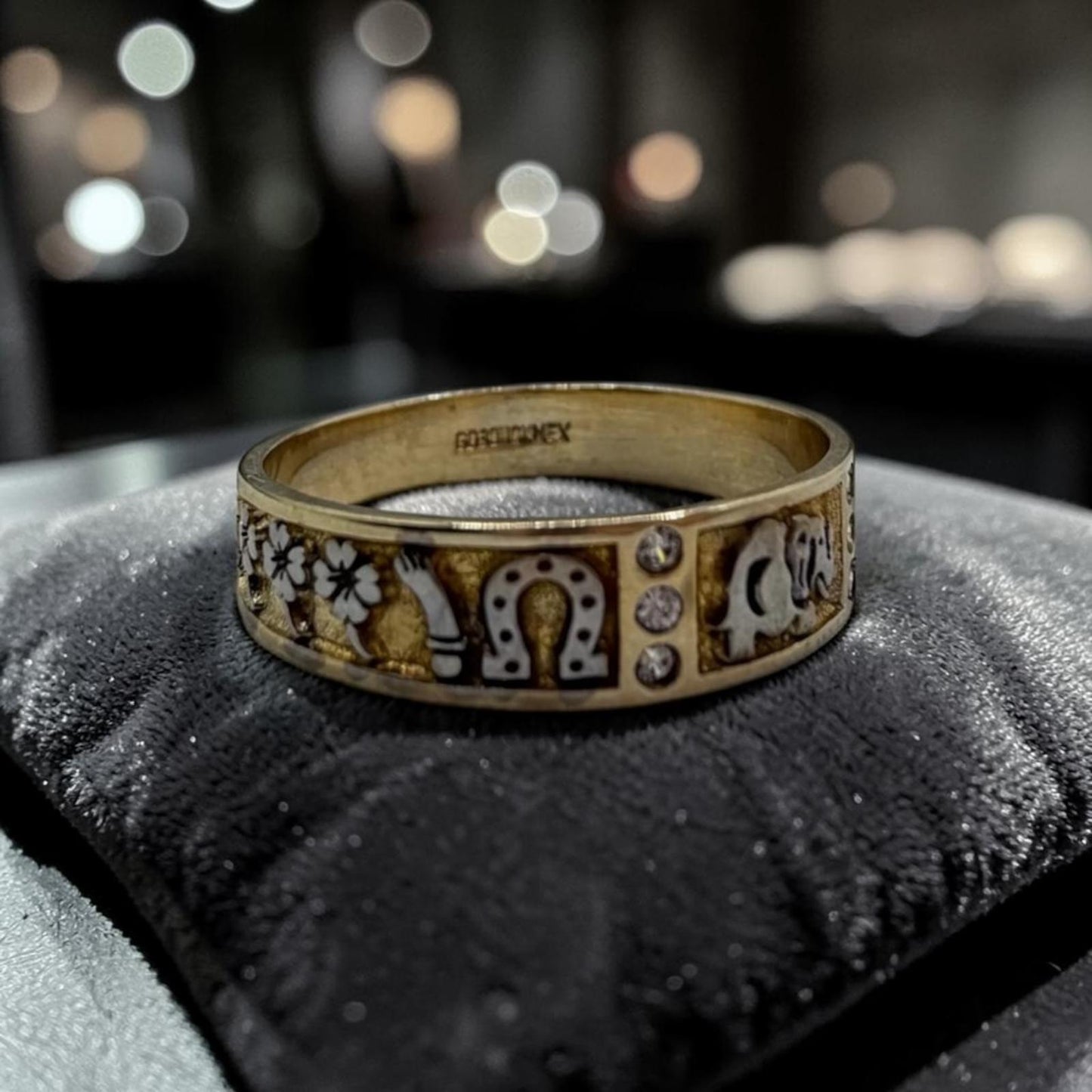 ANILLO DE LA BUENA SUERTE EN ORO MEXICANO 10 K