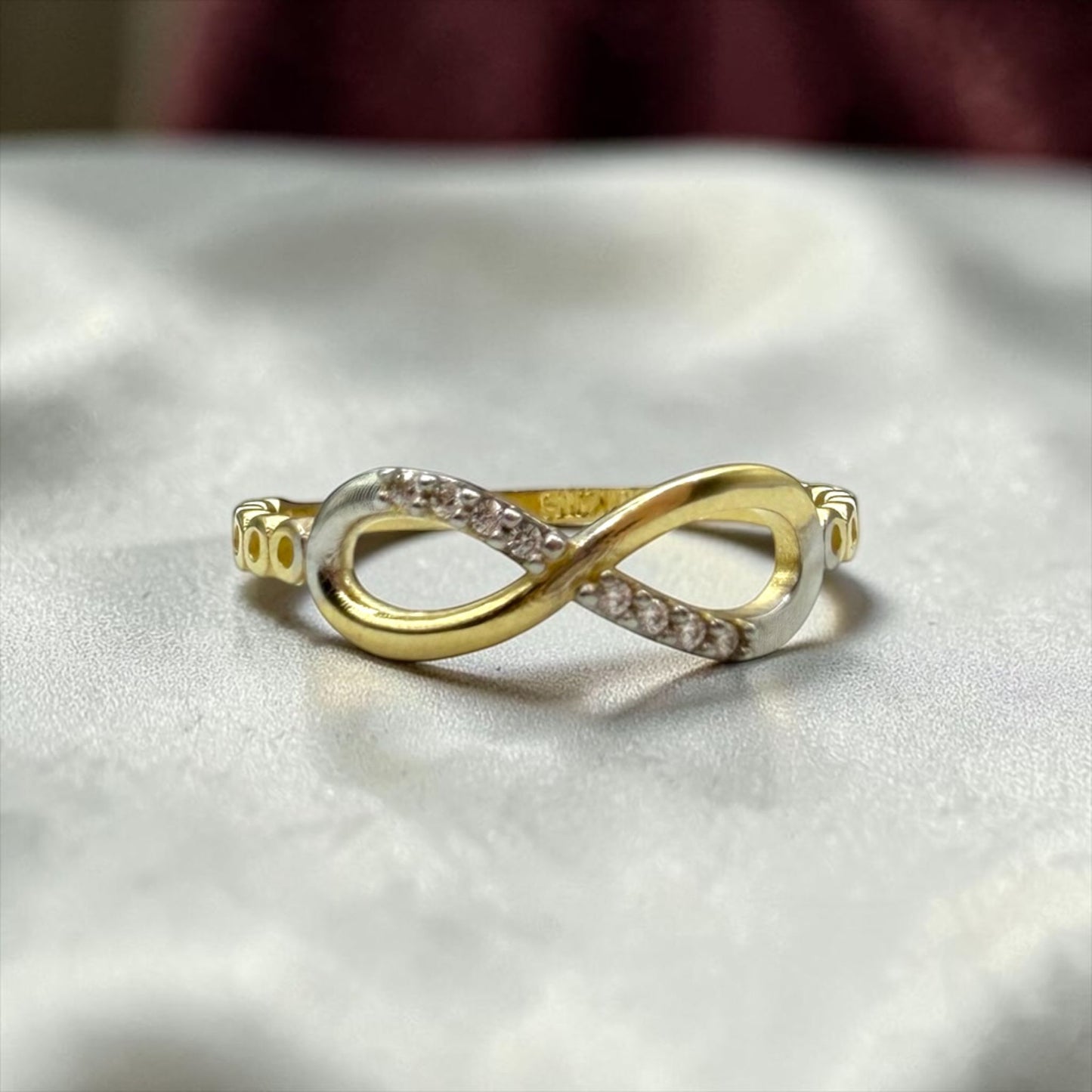 ANILLO DE INFINITO EN ORO MEXICANO 10 K