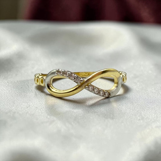 ANILLO DE INFINITO EN ORO MEXICANO 10 K