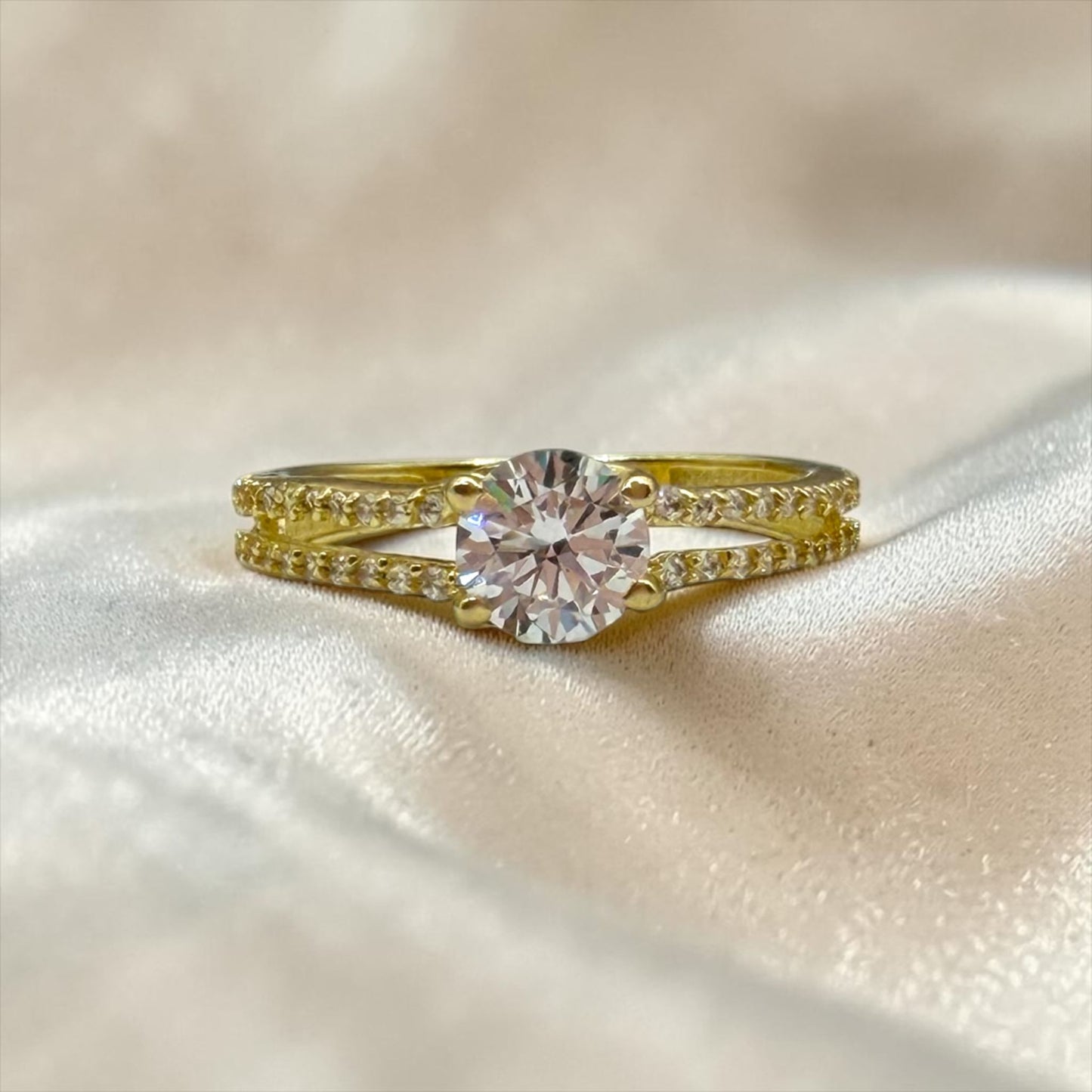 ANILLO DE COMPROMISO EN ORO MEXICANO 10 K