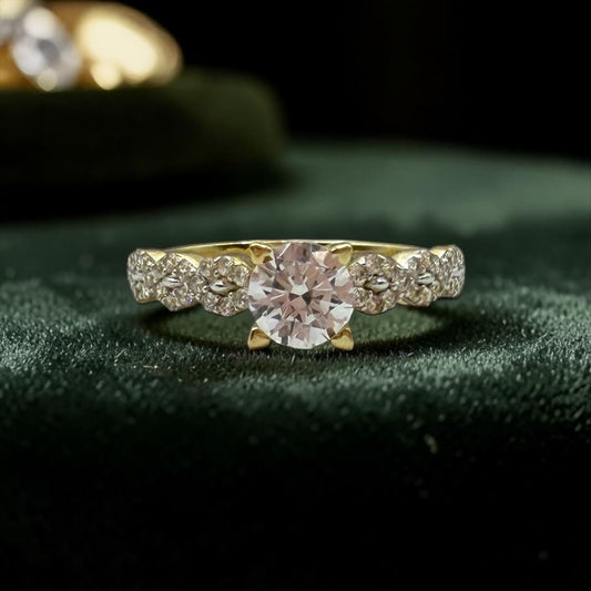 ANILLO DE COMPROMISO EN ORO 10 K