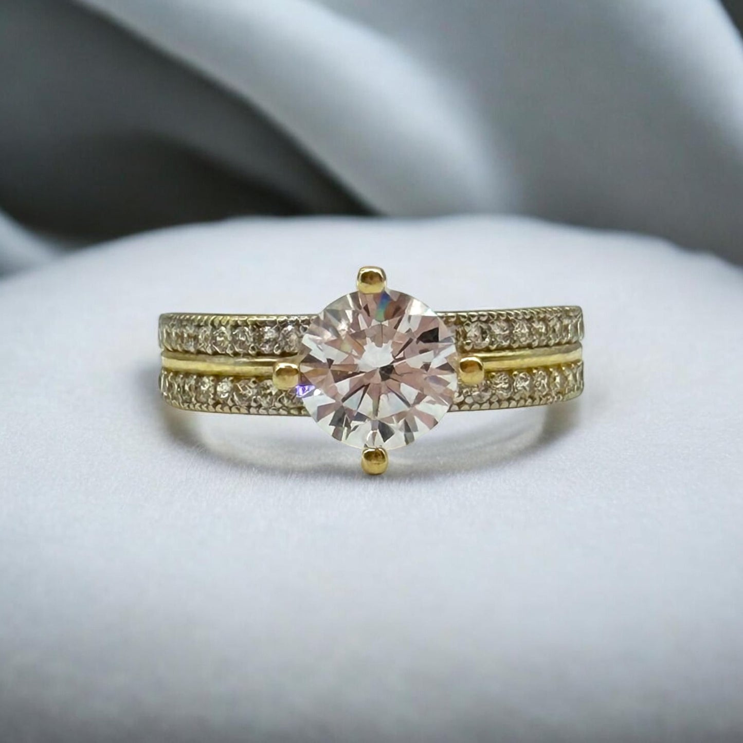 ANILLO DE COMPROMISO EN ORO MEXICANO 10 K