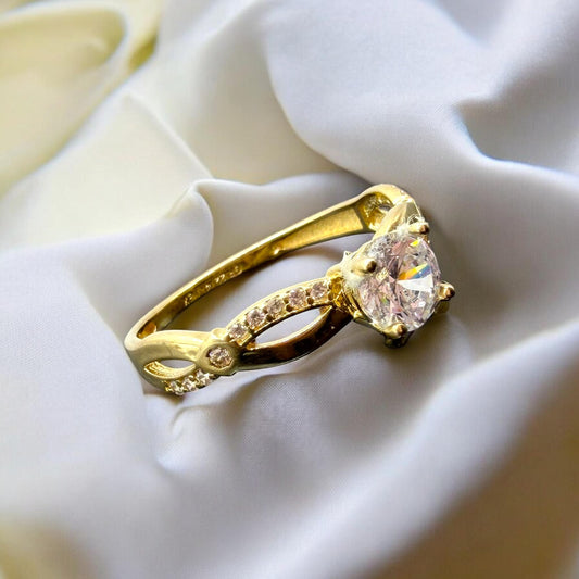 ANILLO DE COMPROMISO EN ORO 14 K