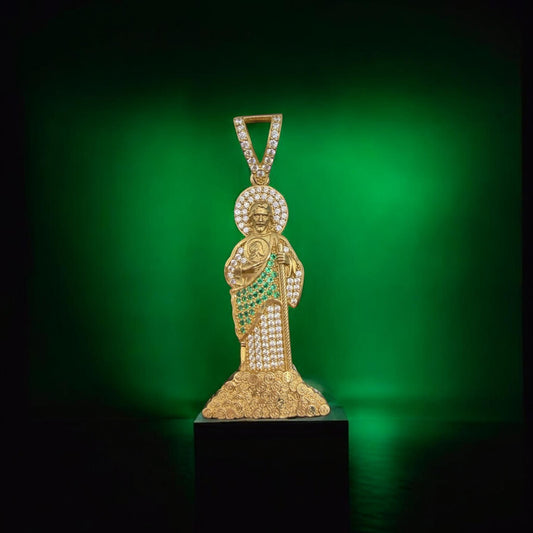 DIJE SAN JUDAS EN ORO MEXICANO 10 K