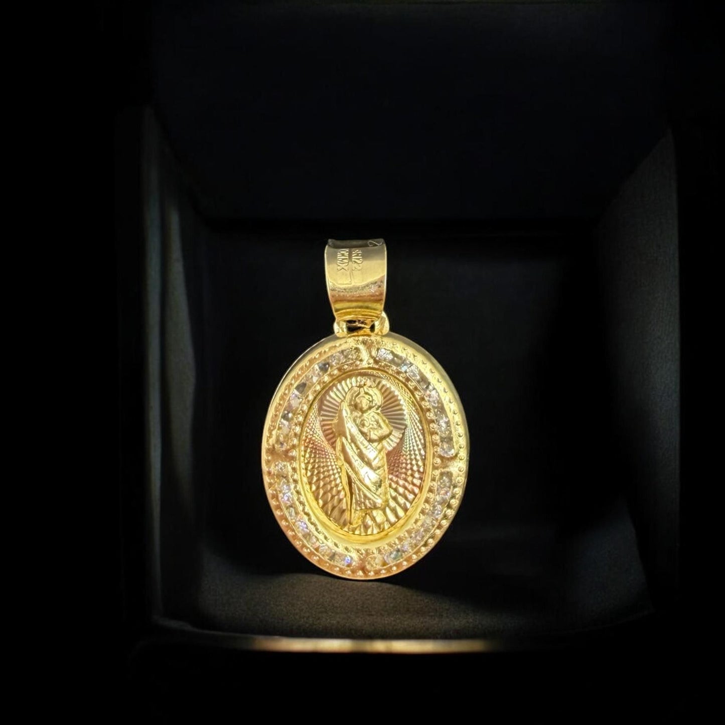 MINI DIJE DE SAN JUDAS EN ORO MEXICANO 10 K