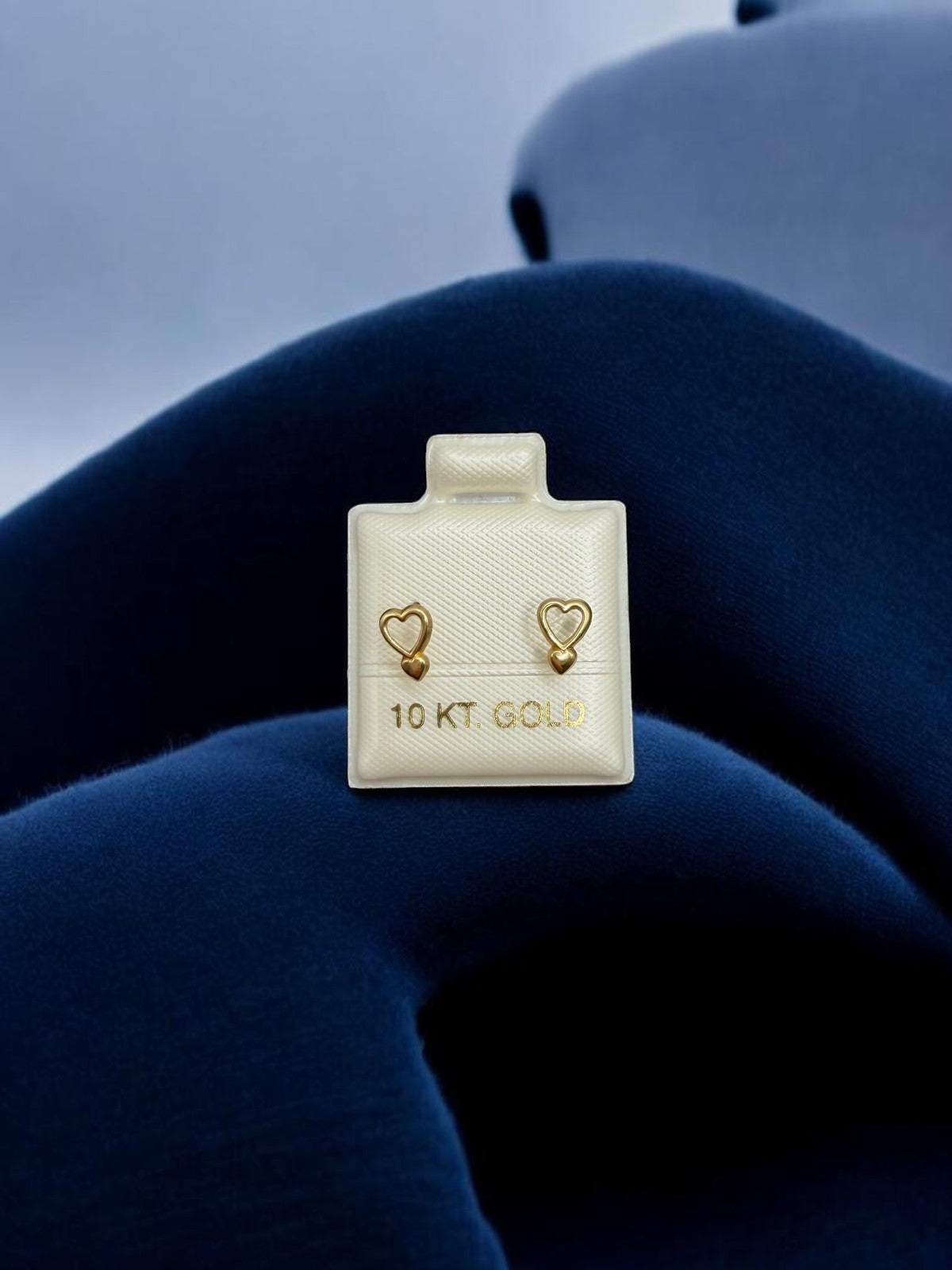 BROQUEL DE CORAZON EN ORO MEXICANO 10 K