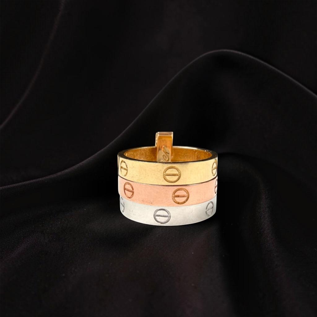 TRIO DE ANILLOS EN ORO 14 K