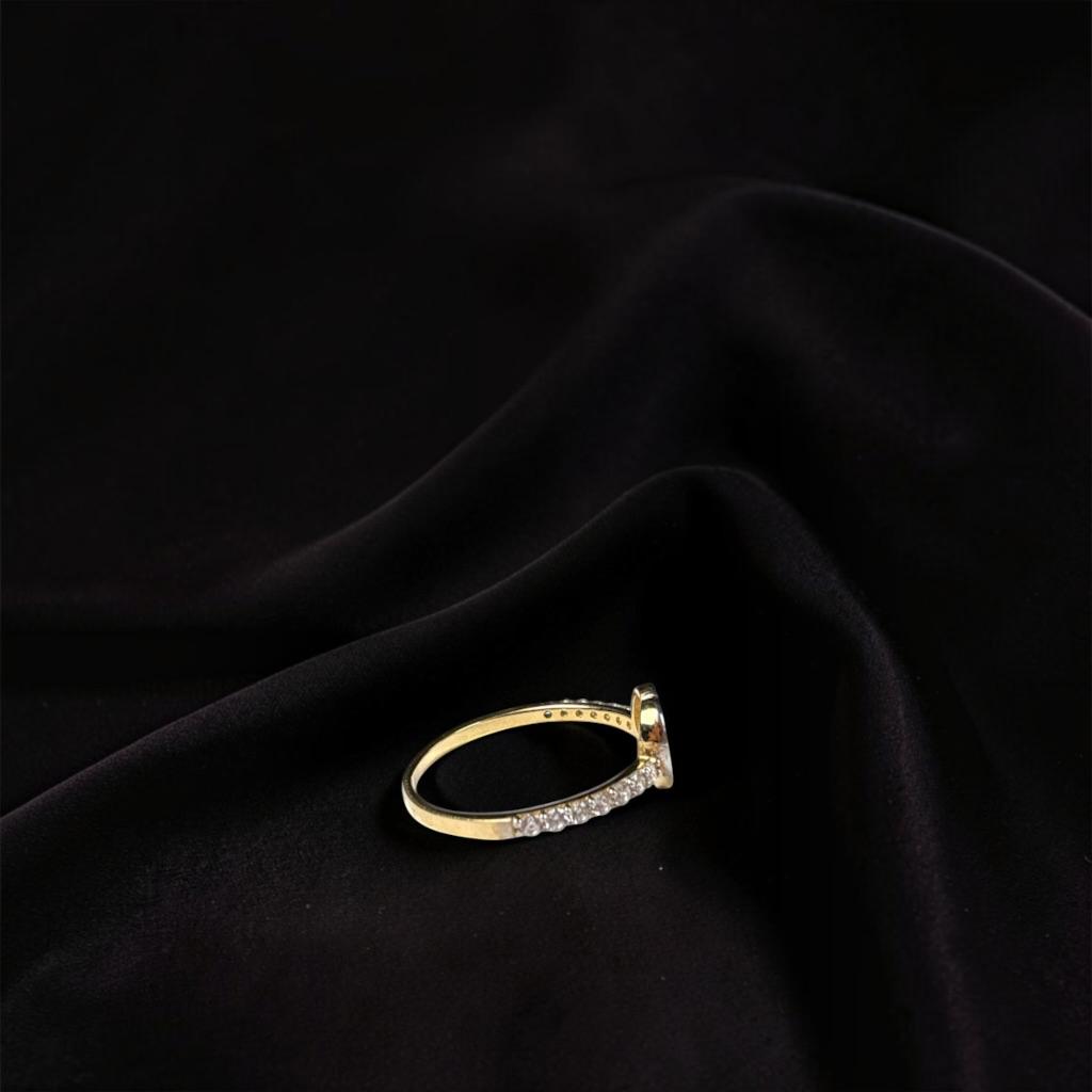 ANILLO DE CORAZON EN ORO 14 K