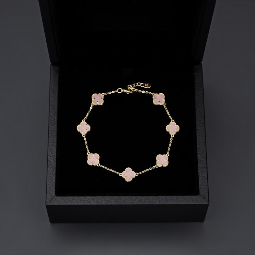 PULSO TREBOL EN ORO 14 K