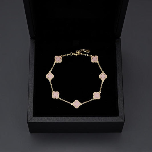 PULSO TREBOL EN ORO 14 K