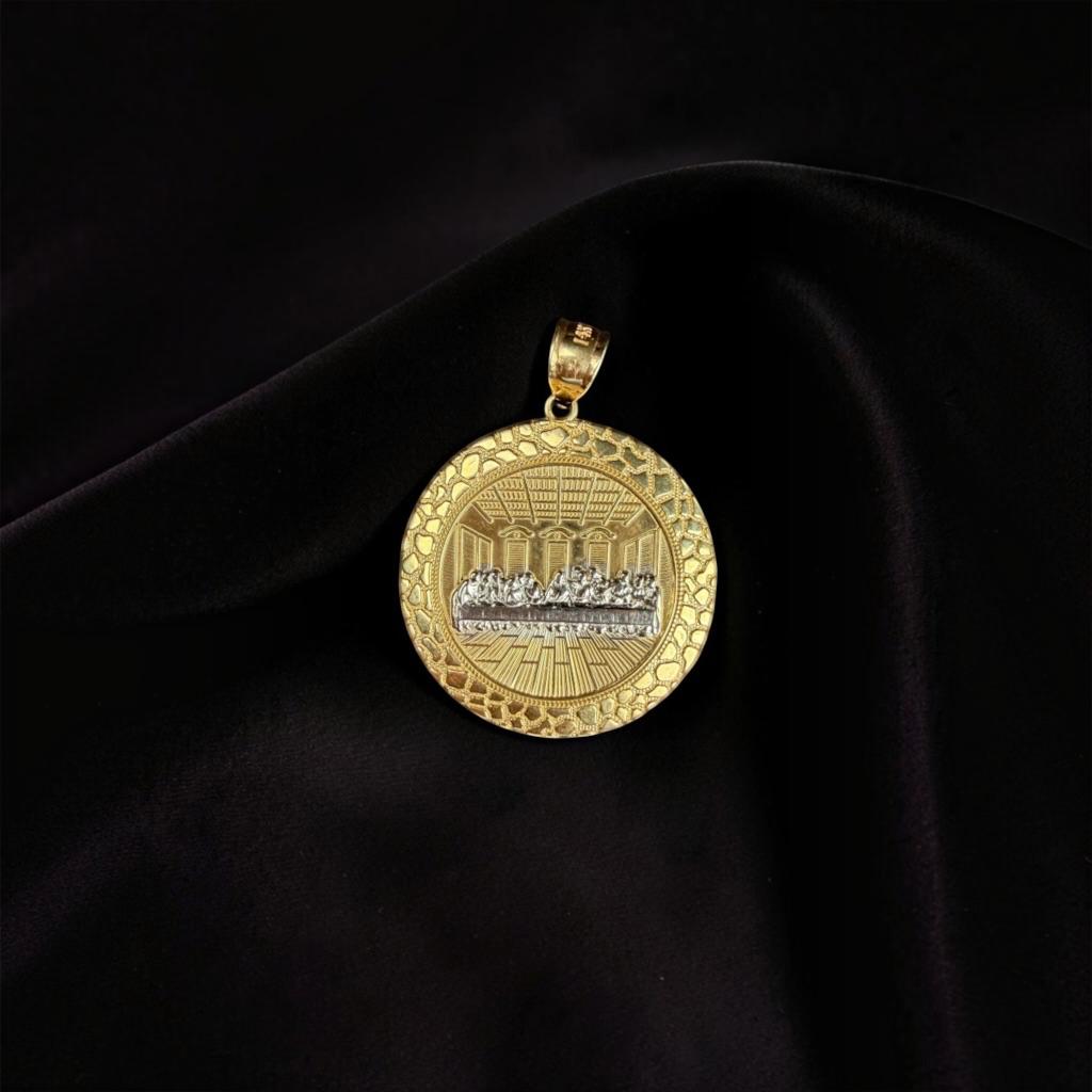 DIJE SANTA CENA EN ORO 14 K