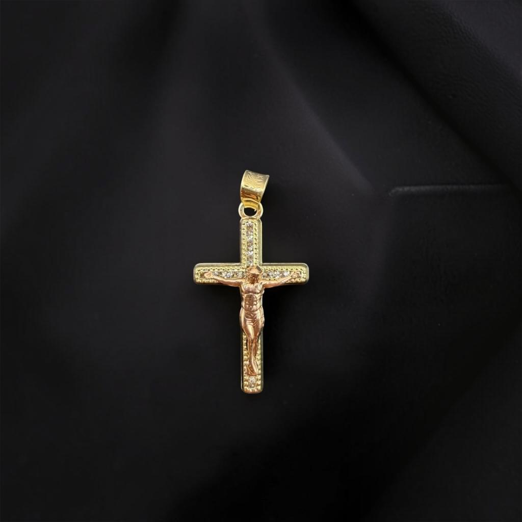 CRUCIFIJO EN ORO 14 K