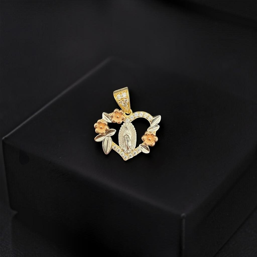 DIJE DE LA VIRGEN EN ORO 14 K