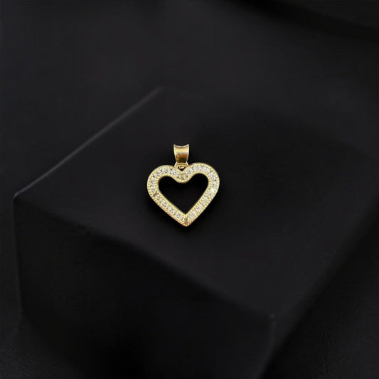 DIJE CORAZON EN ORO 14 K