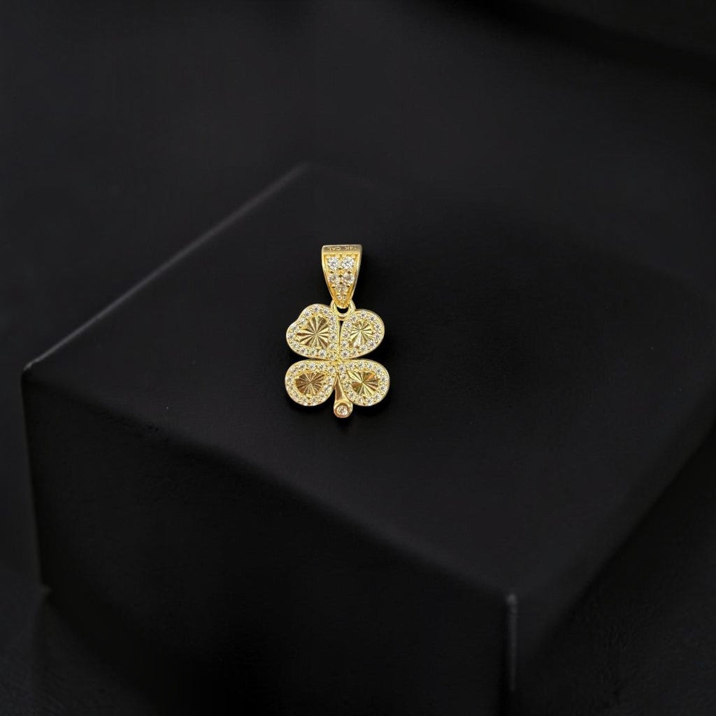 TREBOL EN ORO 14 K
