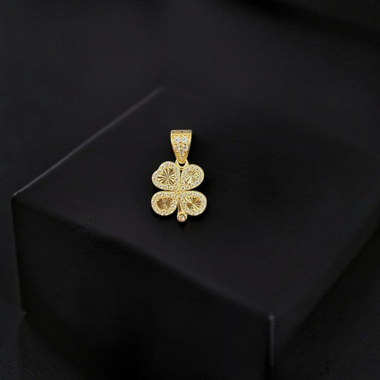 TREBOL EN ORO 14 K