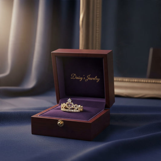 ANILLO DE CORONA EN ORO 14 K