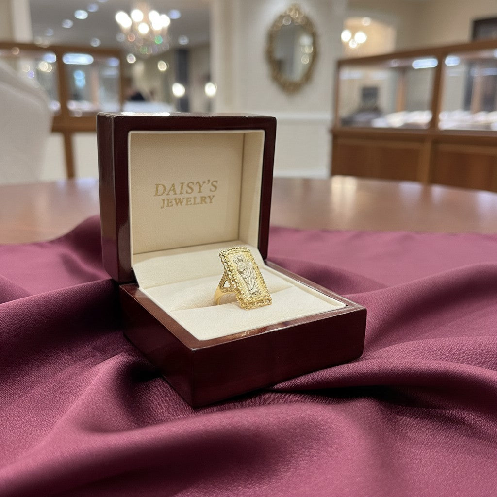 ANILLO DE SAN JUDAS EN ORO 14 K