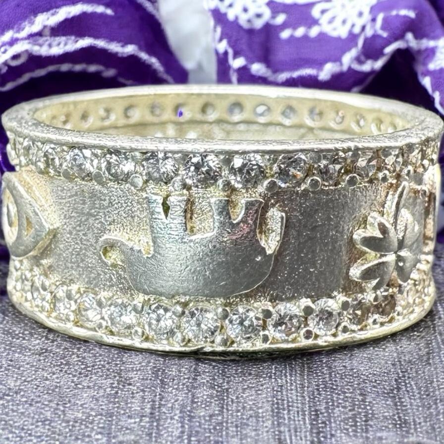 ANILLO DE LA SUERTE EN PLATA MEXICANA .925