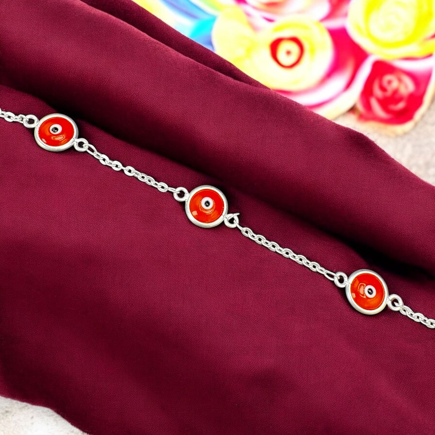 PULSO OJO TURCO EN PLATA MEXICANA .925