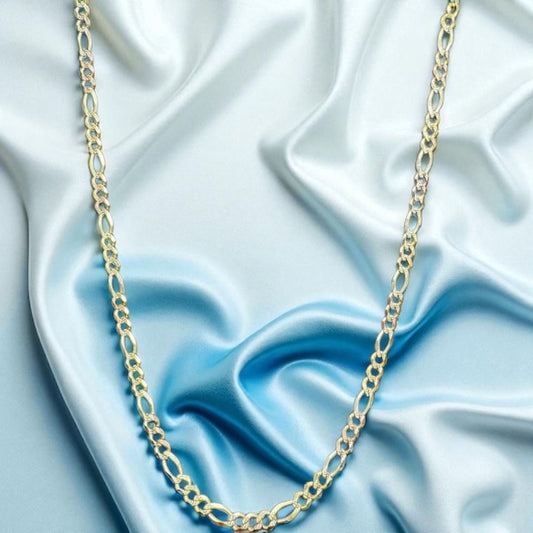 CADENA FIGARO ORO MEXICANO 14 K