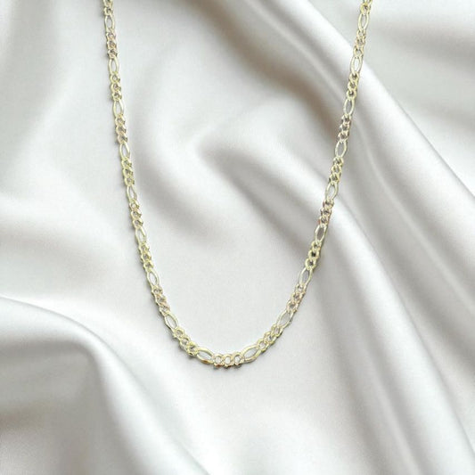 CADENA FIGARO ORO MEXICANO 14 K