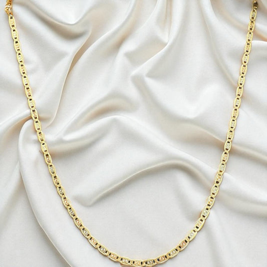CADENA ESTILO VALENTINO EN ORO MEXICANO 10 K