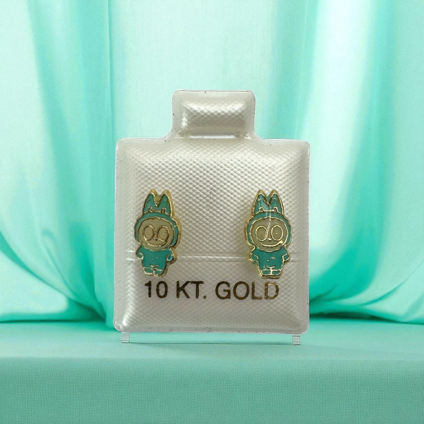 BROQUEL LABUBU EN ORO MEXICANO 10 K