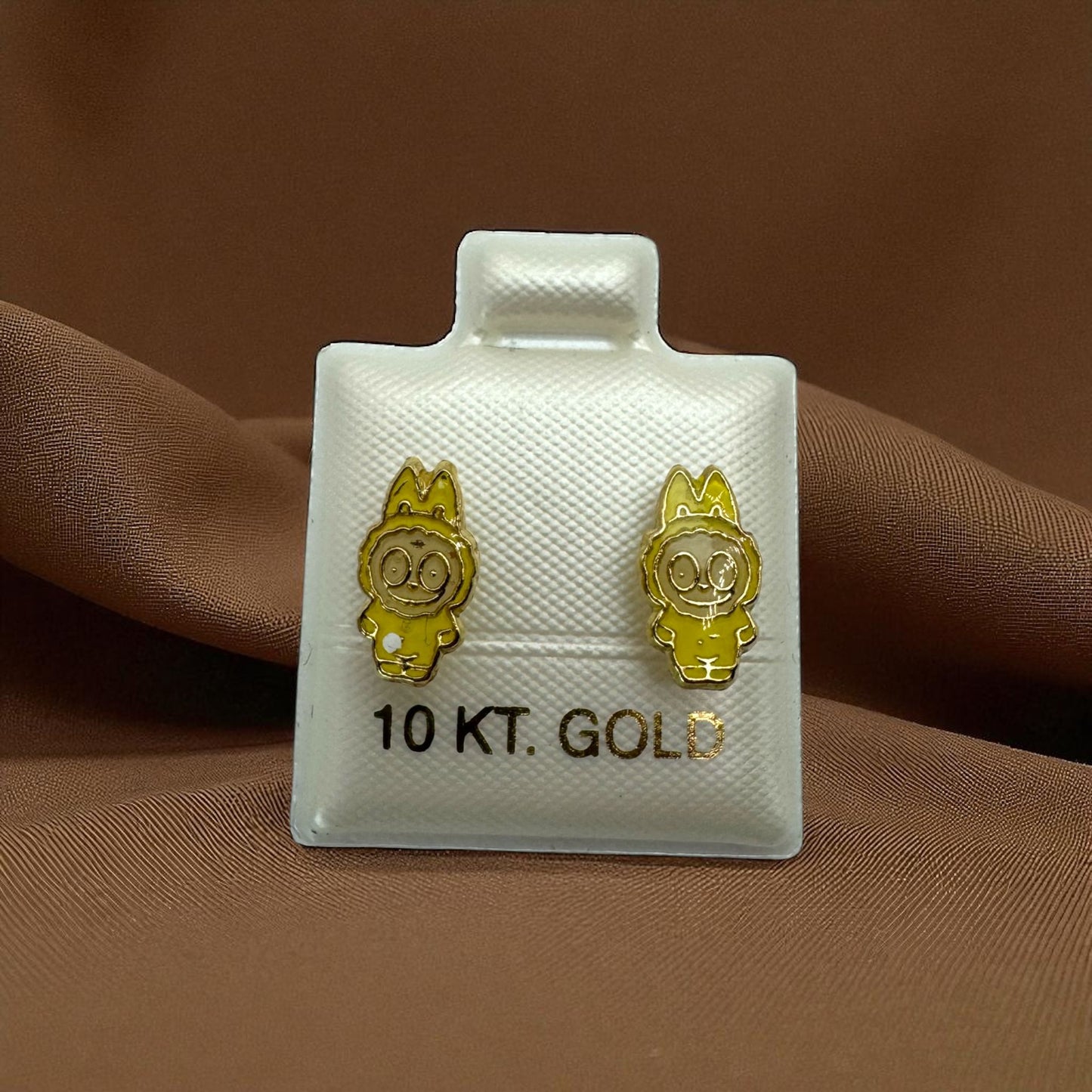 BROQUEL LABUBU EN ORO MEXICANO 10 K