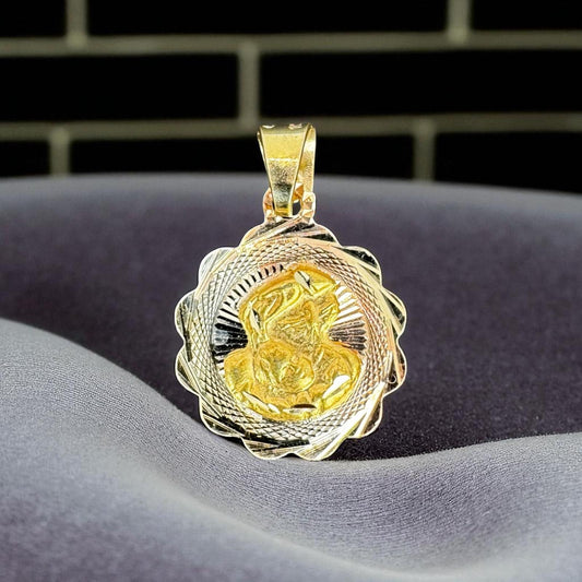 MEDALLAS PARA BAUTIZO EN ORO MEXICANO 10 K