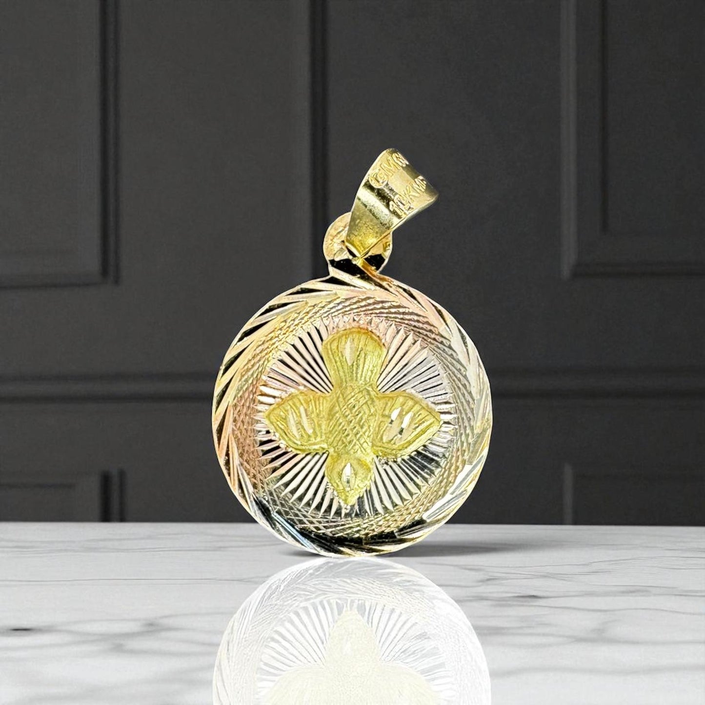 MEDALLAS PARA BAUTIZO EN ORO MEXICANO 10 K