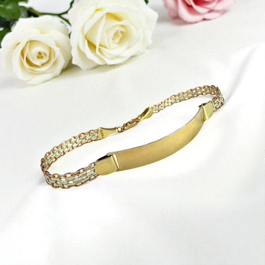 ESCLAVA PARA DAMA EN 3 OROS 10 K MEXICANO