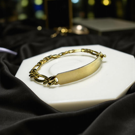 ESCLAVA PARA CABALLERO FIGARO EN ORO MEXICANO 10 K