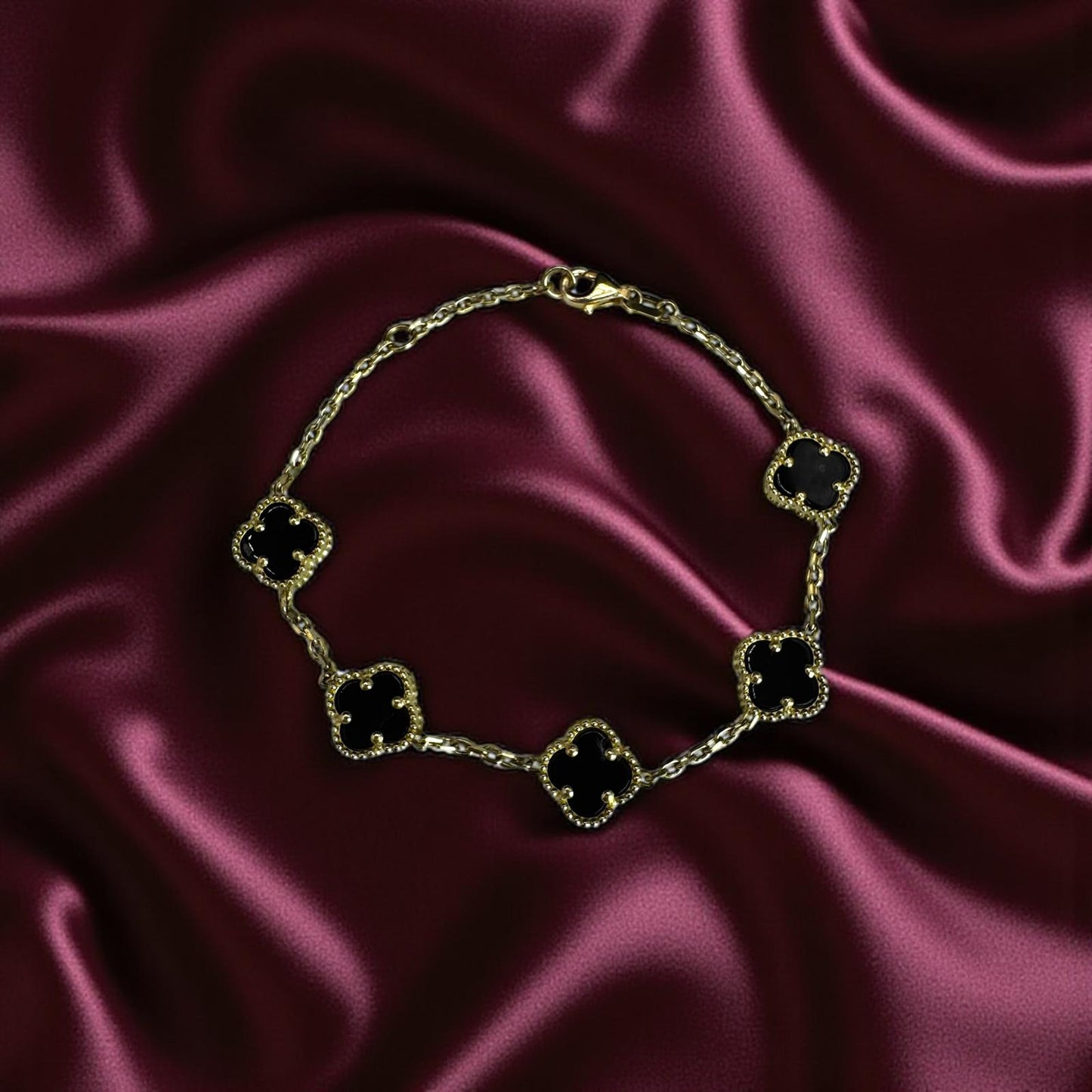 PULSO TREBOL EN ORO MEXICANO 10 K