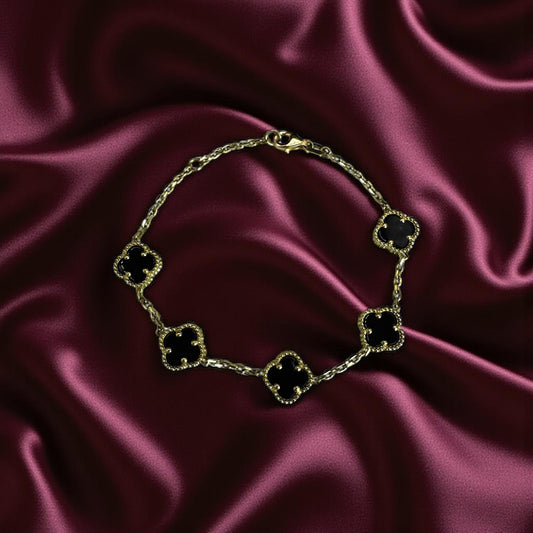 PULSO TREBOL EN ORO MEXICANO 10 K