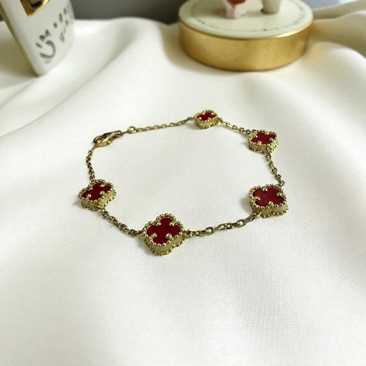 PULSO TREBOL EN ORO MEXICANO 10 K